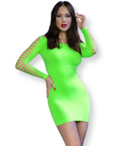 CHILIROSE - CR 4617 DRESS GREEN S/M