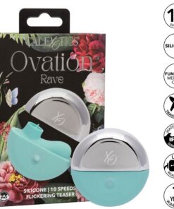 Alternative view of CALEXOTICS - OVATION RAVE STIMULATOR AQUA GREEN