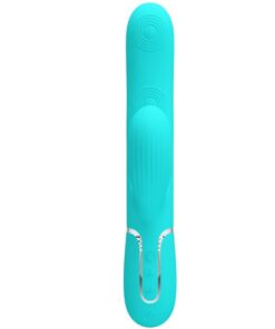Alternative view of PRETTY LOVE - PERLITA MULTIFUNCTION 3 IN 1 G-SPOT VIBRATOR AQUA GREEN