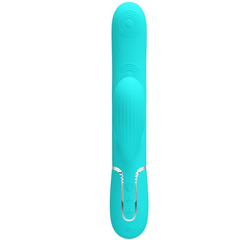 PRETTY LOVE - PERLITA MULTIFUNCTION 3 IN 1 G-SPOT VIBRATOR AQUA GREEN - Image 2