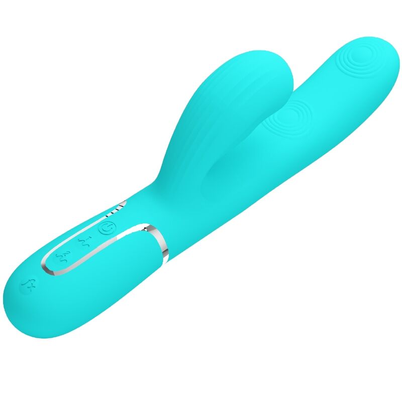 PRETTY LOVE - PERLITA MULTIFUNCTION 3 IN 1 G-SPOT VIBRATOR AQUA GREEN - Image 3