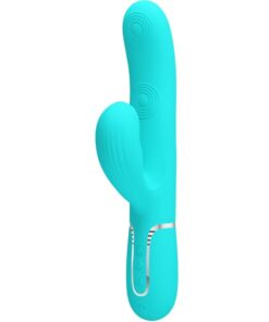 PRETTY LOVE - PERLITA MULTIFUNCTION 3 IN 1 G-SPOT VIBRATOR AQUA GREEN