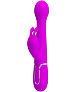 PRETTY LOVE - DEJON RABBIT VIBRATOR 3 IN 1 MULTIFUNCTION VIOLET