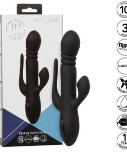 Alternative view of CALEXOTICS - VIBRATOR TRIPLE EUPHORIA BLACK