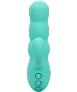 Alternative view of CALEXOTICS - DEL MAR DIVA VIBRATOR RABBIR AQUA GREEN BY CALIFORNIA DREAMING