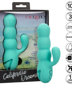 CALEXOTICS - DEL MAR DIVA VIBRATOR RABBIR AQUA GREEN BY CALIFORNIA DREAMING
