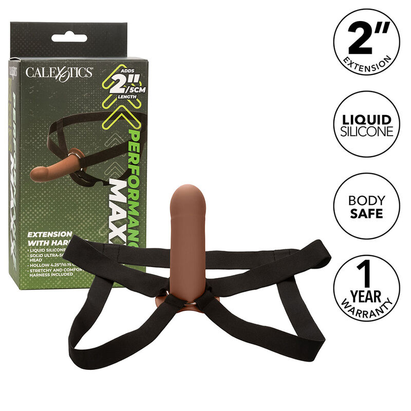 CALEXOTICS - PERFORMANCE MAXX EXTENSION WITH HARNESS BROWN SKIN - Image 2
