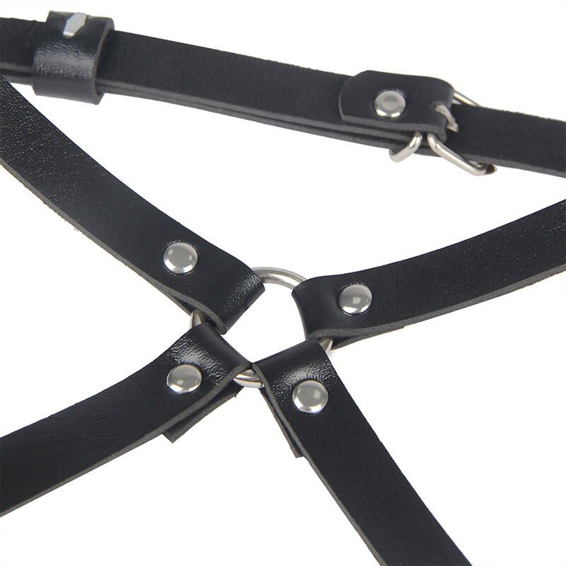 SUBBLIME - LEATHER WAIST AND LEG HARNESS BLACK ONE SIZE - Image 5