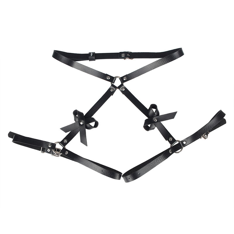 SUBBLIME - LEATHER WAIST AND LEG HARNESS BLACK ONE SIZE - Image 4