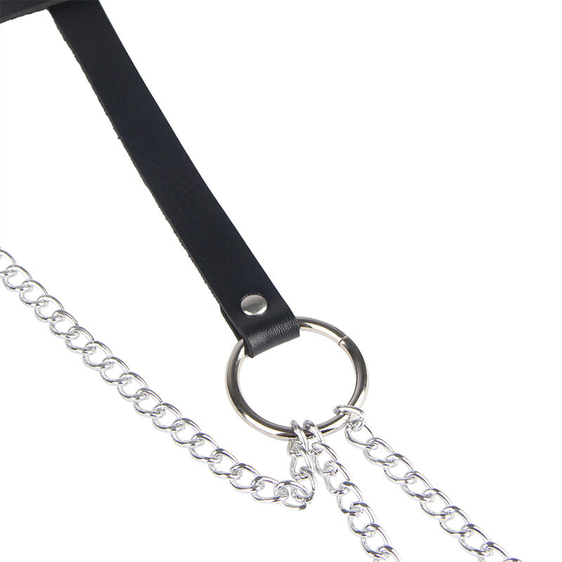 SUBBLIME - LEATHER RING CHAINBELT BLACK ONE SIZE - Image 5
