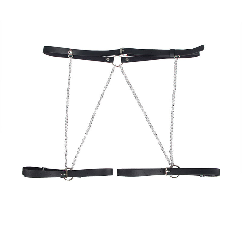 SUBBLIME - LEATHER BELT HARNESS BLACK ONE SIZE - Image 4