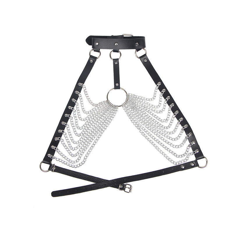 SUBBLIME - CHEST HARNESS WITH BIG RING CHAINS ONE SIZE - Image 4