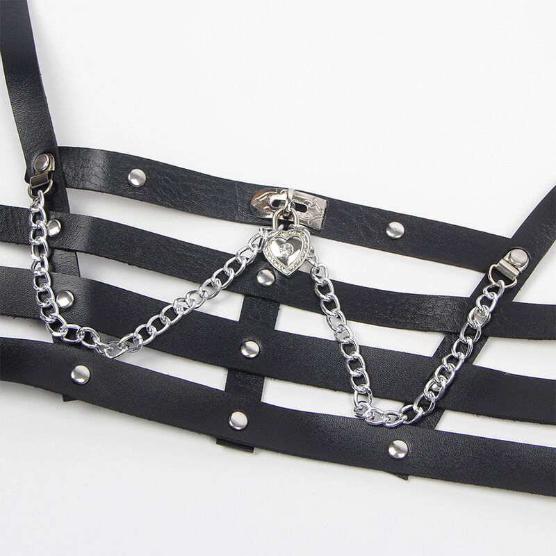 SUBBLIME - CORSET HARNESS WITH CHAINDETAIL ONE SIZE - Image 4