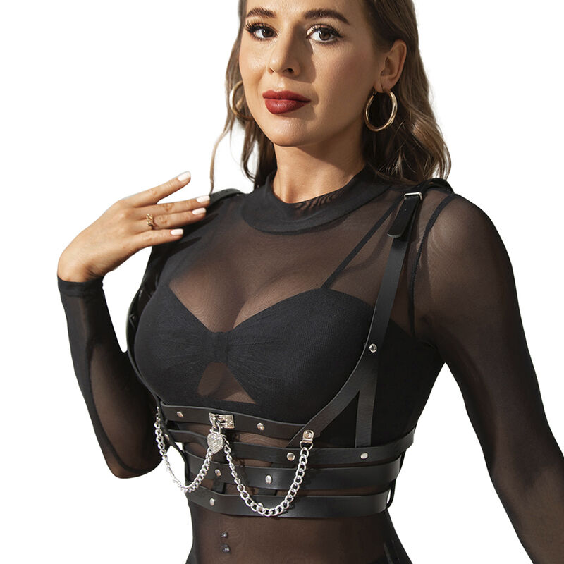 SUBBLIME - CORSET HARNESS WITH CHAINDETAIL ONE SIZE - Image 2