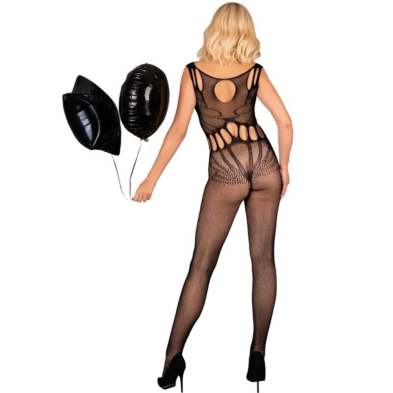 LIVCO CORSETTI FASHION - AMAHIL BODYSTOCKING CROTCHLESS BLACK ONE SIZE - Image 2