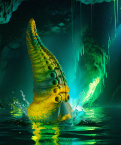 Alternative view of EPIC - CETUS GREEN TENTACLE DILDO SMALL SIZE