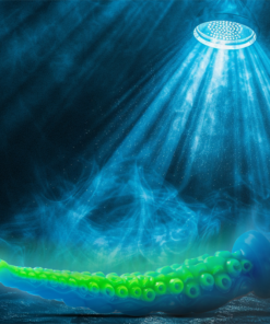 Alternative view of EPIC - SCYLLA FLUORESCENT THIN TENTACLE DILDO LARGE SIZE