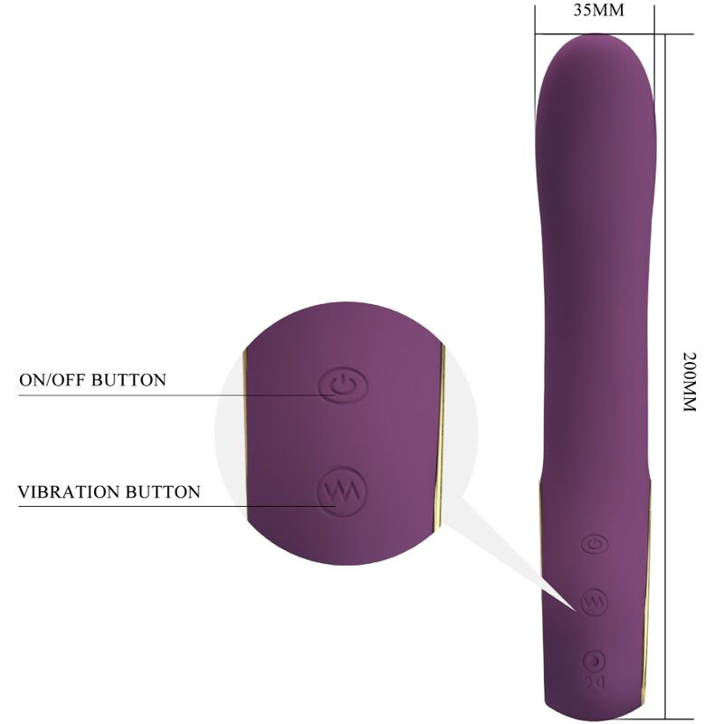 PRETTY LOVE - ETHAN RECHARGEABLE VIBRATOR LILA - Image 5
