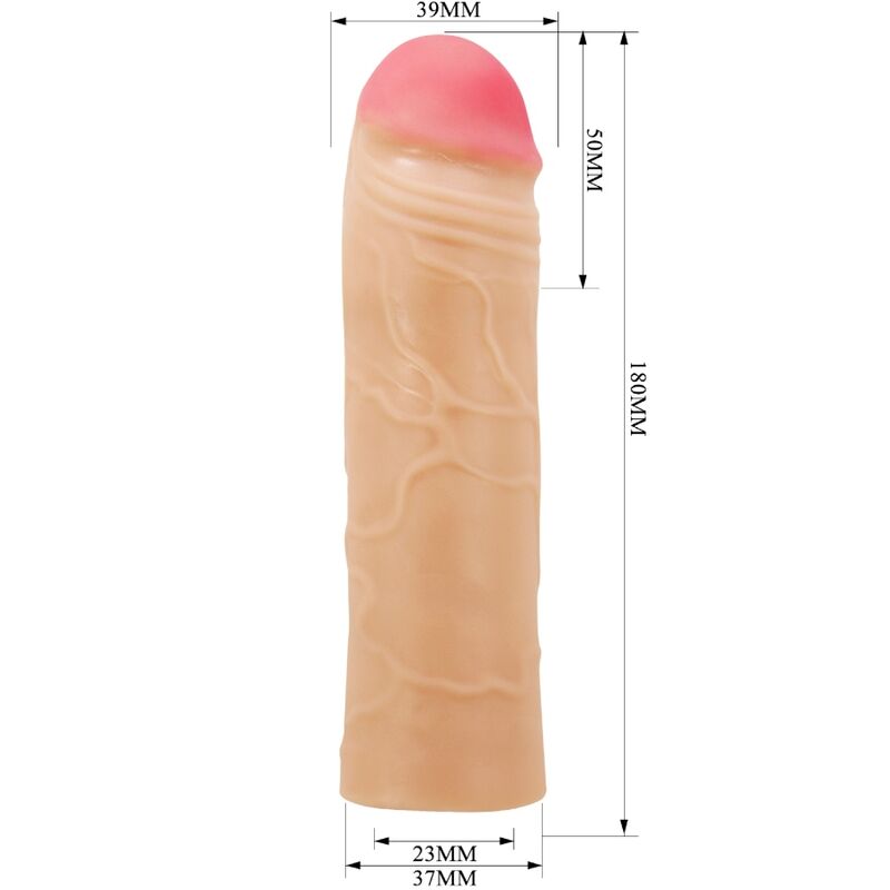 PRETTY LOVE - CHANE PENIS EXTENDER COVER FLESH - Image 4