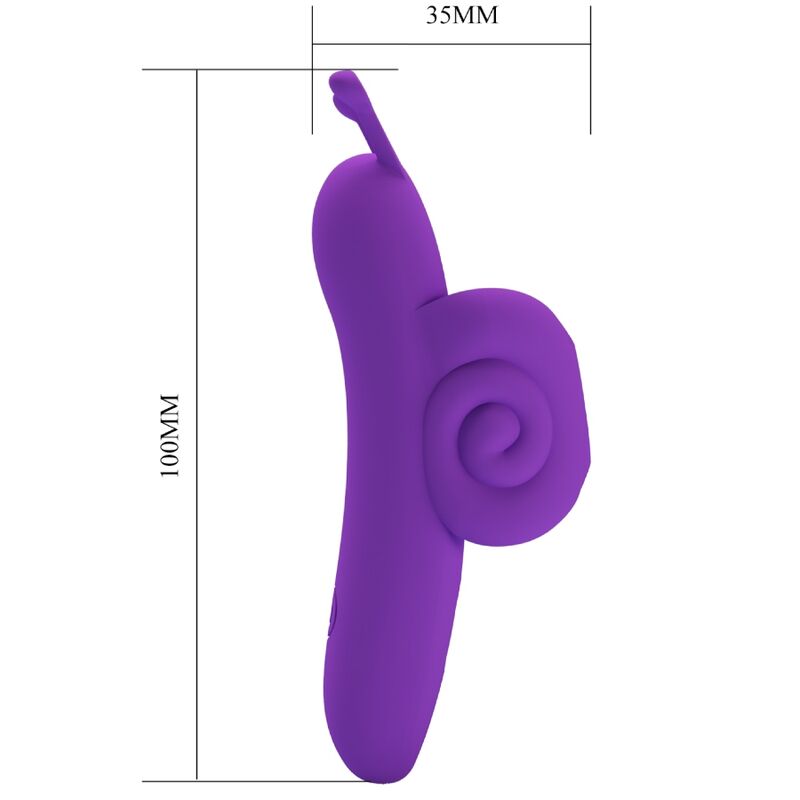 PRETTY LOVE - SNAIL POWERFUL PURPLE FINGER STIMULATOR - Image 5