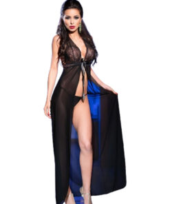 CHILIROSE - CR 3275 BABYDOLL LARGO  TANGA ROJO S/M