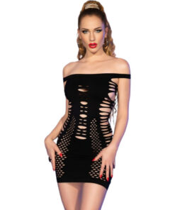 CHILIROSE - CR 4711 BLACK DRESS S/M