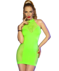 CHILIROSE - CR 4708 GREEN DRESS S/M