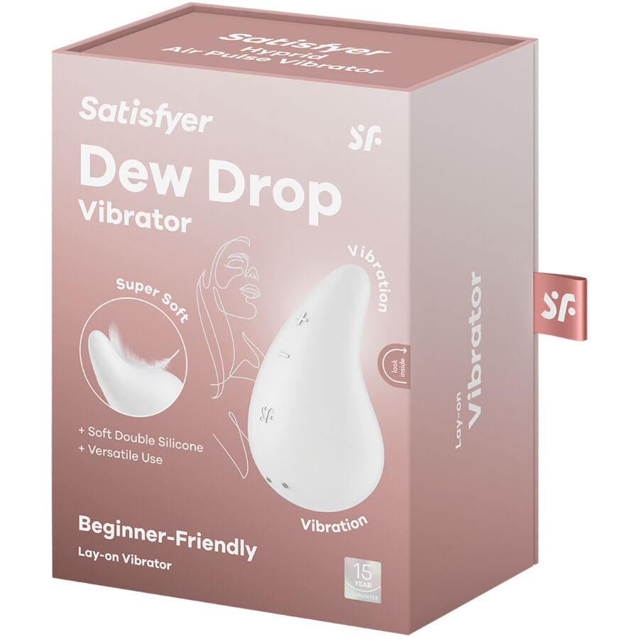SATISFYER - DEW DROP VIBRATOR LAY-ON WHITE - Image 5