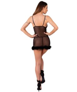 Alternative view of LIVCO CORSETTI FASHION - ZERUNAM SET BABYDOLL + BLACK THONG