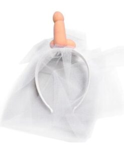 DIABLO PICANTE - WHITE BRIDAL VEIL WITH PENIS