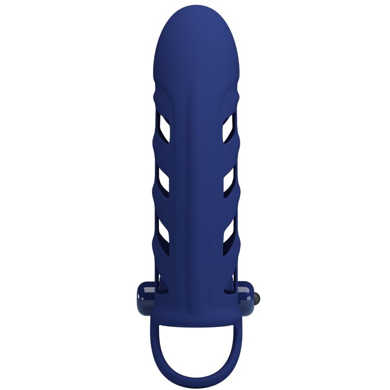 PRETTY LOVE - ALTAF VIBRATOR RING WITH SILICONE SHEATH BLUE - Image 5