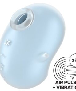 SATISFYER - CUTIE GHOST LAY-ON VIBRATOR LIGHT BLUE