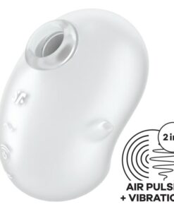 SATISFYER - CUTIE GHOST LAY-ON VIBRATOR WHITE