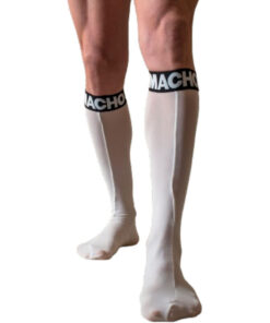 MACHO - THIN SOCKS ONE SIZE WHITE