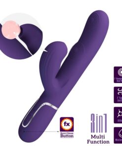 PRETTY LOVE - PERLITA G-SPOT VIBRATOR 3 IN 1 MULTIFUNCTION PURPLE