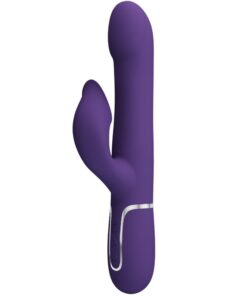 Alternative view of PRETTY LOVE - ZALIN RABBIT VIBRATOR PEARLS 4 IN 1 PURPLE