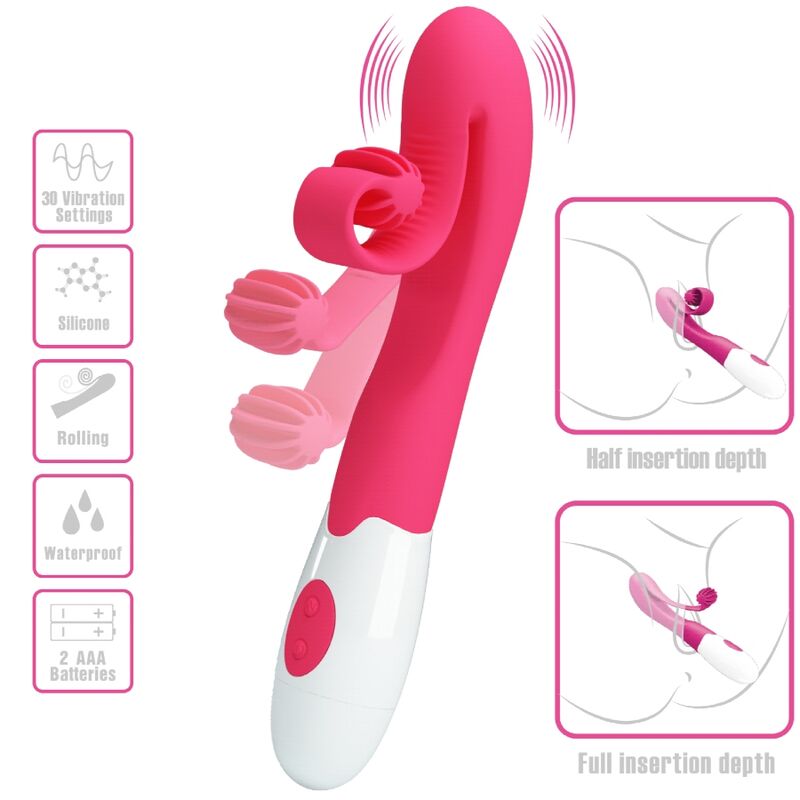 ROMANCE - PINK VIBRATOR AND STIMULATOR 30 SPEEDS - Image 5