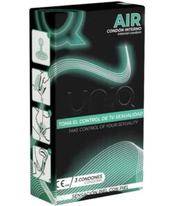 UNIQ - AIR LATEX FREE FEMALE CONDOM 3 UNITS