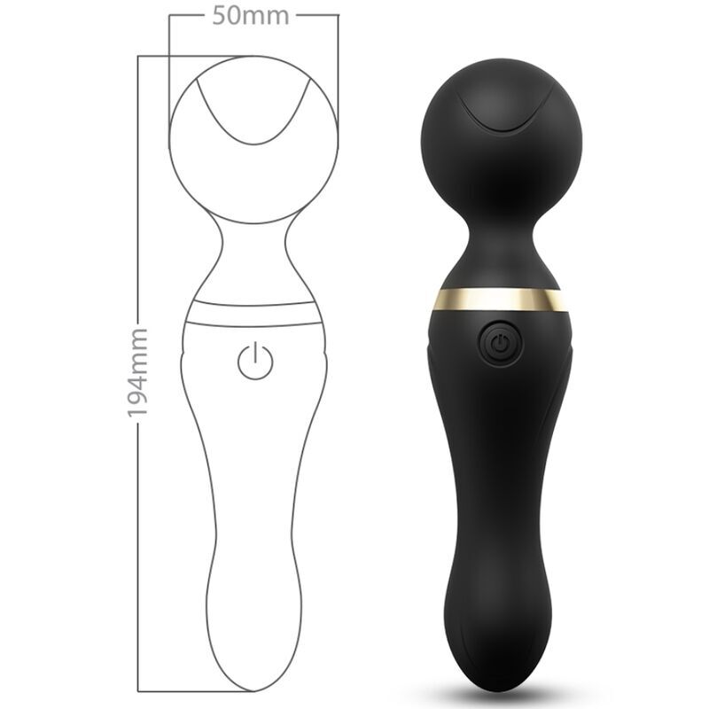 ARMONY - FREEZA MASSAGER VIBRATOR SUPER FLEXIBLE HEAD BLACK - Image 2