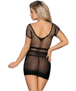 Alternative view of SUBBLIME - 951917 SHORT BLACK CROCHET GRILL DRESS ONE SIZE
