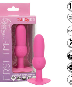CALEXOTICS - FIRST TIME ANAL PLUG BEADED PROBE 10 VIBRATIONS PINK