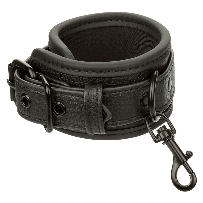 CALEXOTICS - NOCTURNAL LEATHER WRIST CUFFS ADJUSTABLE BLACK - Image 3