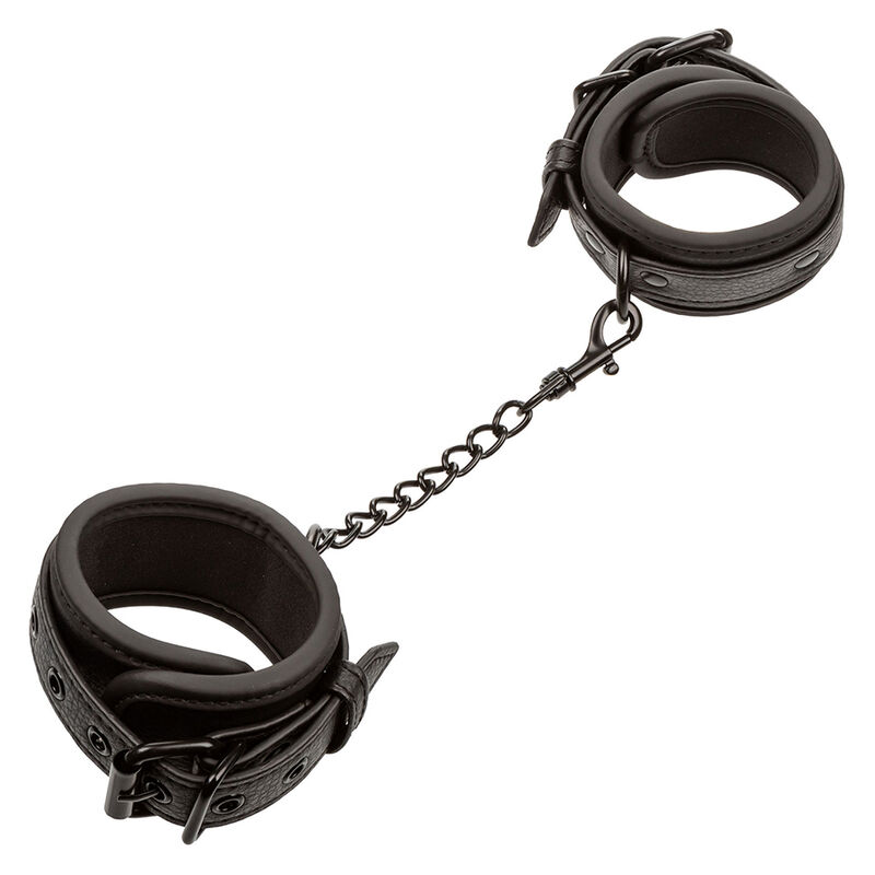 CALEXOTICS - NOCTURNAL LEATHER WRIST CUFFS ADJUSTABLE BLACK - Image 2