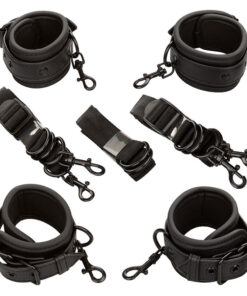 Alternative view of CALEXOTICS - NOCTURNAL BED RESTRAINTS LEATHER ADJUSTABLE BLACK