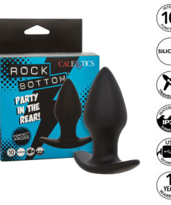 CALEXOTICS - ROCK BOTTOM PERFECT ANAL PLUG 10 VIBRATIONS SILICONE BLACK