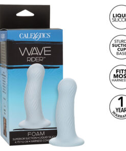 CALEXOTICS - WAVE RIDER FOAM ANAL PLUG BLUE