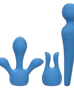 Alternative view of CALEXOTICS - COUTURE KIT VIBRATOR WAND 10 VIBRATIONS BLUE