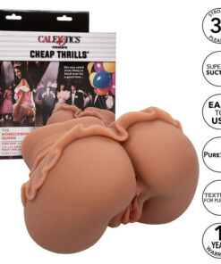 CALEXOTICS - THE HOMECOMING QUEEN DOUBLE REALISTIC MASTURBATOR CARAMEL