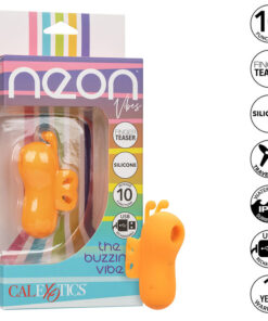 CALEXOTICS - NEON VIBES THE BUZZING VIBE FINGER STIMULATOR 10 VIBRATIONS ORANGE