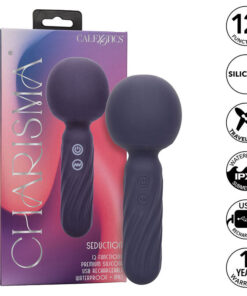 CALEXOTICS - CHARISMA SEDUCTION MASSAGER 12 FUNCTIONS 17.75 CM X 6.25 CM PURPLE